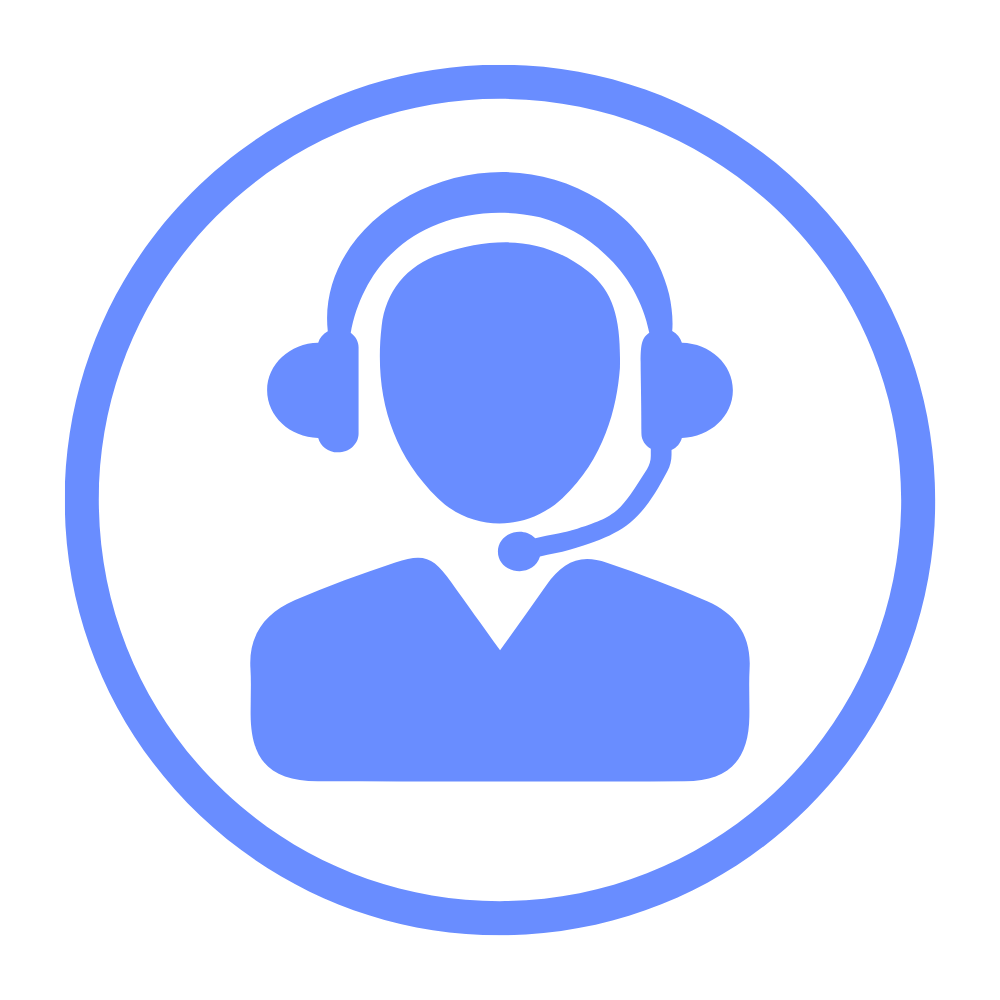 Grafik eines Mitarbeiters mit Headset – symbolisiert den IT-Support und die persönliche Beratung durch SECAAS.IT
