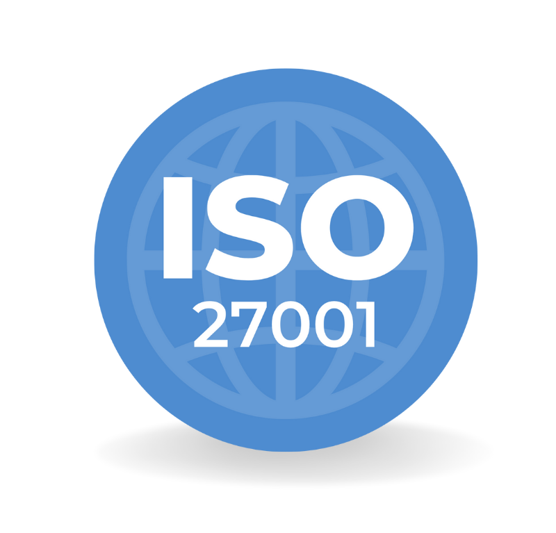 Grafik des ISO/IEC 27001 Logos – internationaler Standard für Informationssicherheits-Managementsysteme (ISMS)