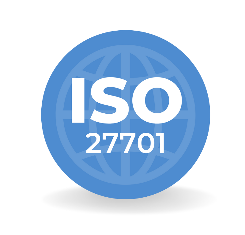 Logo von ISO/IEC 27701 – Datenschutz-Erweiterung zu ISO 27001, unterstützt durch SECaaS.it