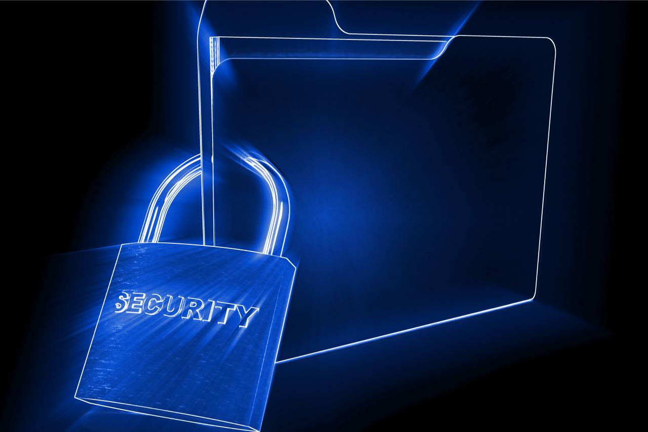 Vorhängeschloss als Symbol für Cyber-Sicherheit